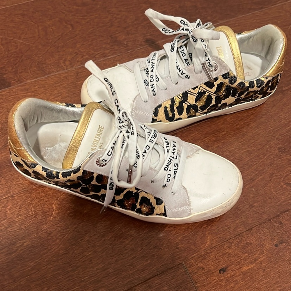 Zadig & Voltaire Snakeskin Sneakers - Size 36 - Picture 2 of 8